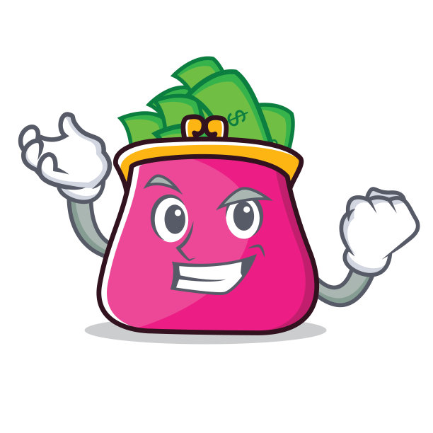 成功的钱包人物卡通风格图片下载