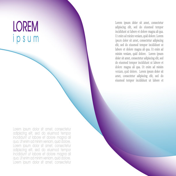 宣传册布局用紫色和蓝色波浪图案。矢量方块抽象背景。书籍，杂志封面，海报，传单，传单，演示文稿的技术模板。EPS10插图图片下载