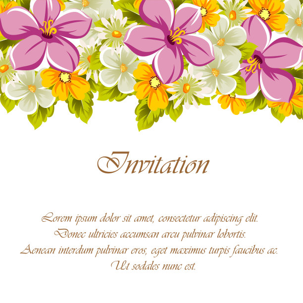 美丽的框架为你的文字从花。用于设计明信片，问候，生日邀请，婚礼，情人节，派对，节日，庆典。图片下载