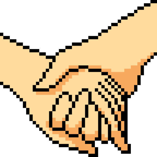 矢量像素艺术孤立的卡通图片下载