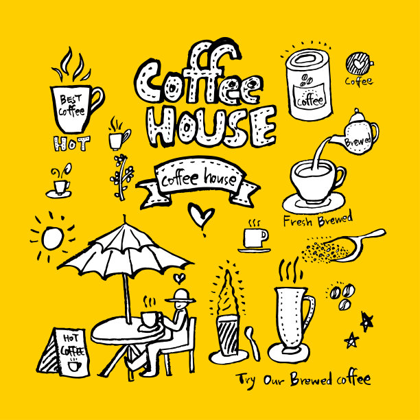 咖啡馆的海报图片下载