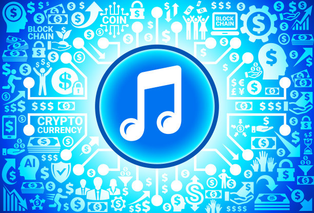 货币和加密货币背景音乐图标图片下载