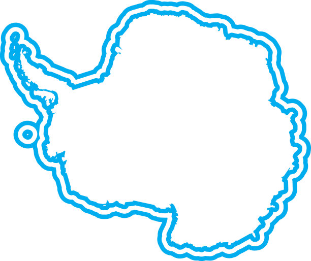 南极洲的轮廓图片下载