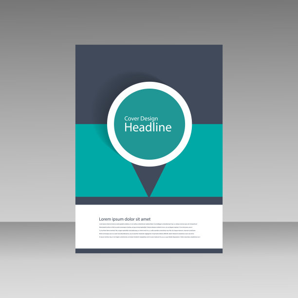 小册子商业风格封面模板图片下载