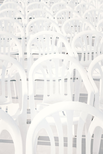 白色塑料椅子图案图片下载