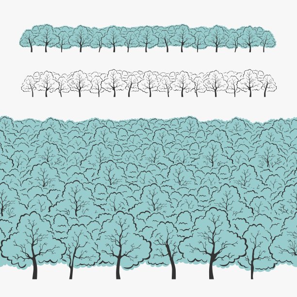 元素树和森林的集合图片下载