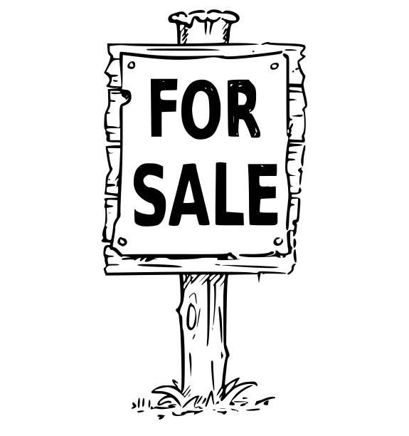 待售文字木牌画板图片下载