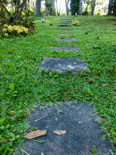 方形混凝土人行道图片下载