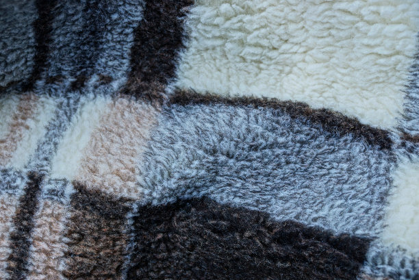 有图案的灰褐色毛毯的毛织品图片下载