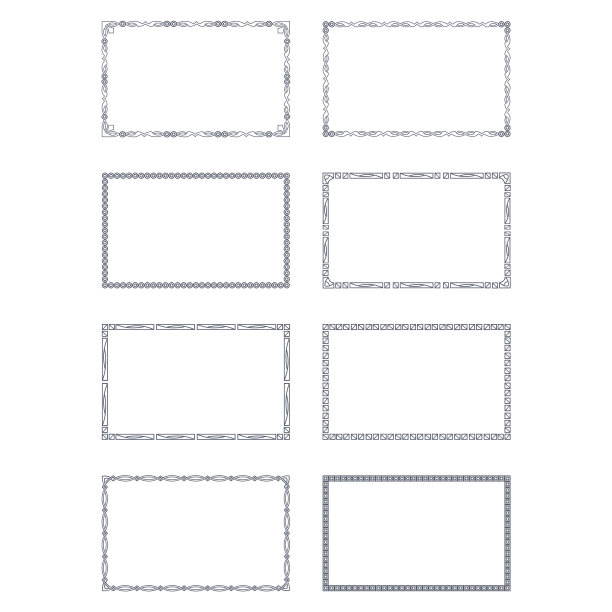 装饰边界向量集图片下载