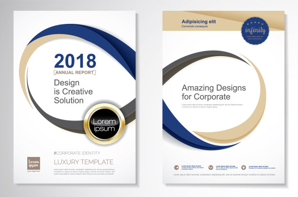 矢量宣传册传单设计布局模板素材图片