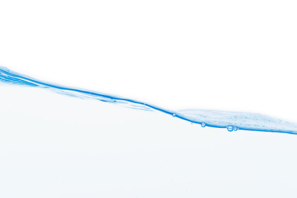 水波在白色的背景图片下载