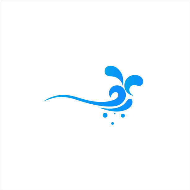 抽象水波图标，矢量图标设计元素图片下载