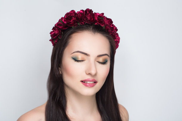 脸蛋漂亮女人化妆图片下载