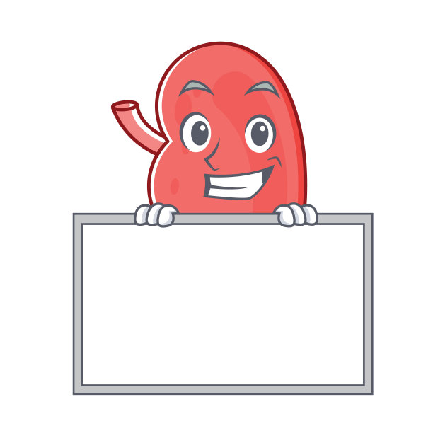 咧嘴笑与板肾人物卡通风格图片下载