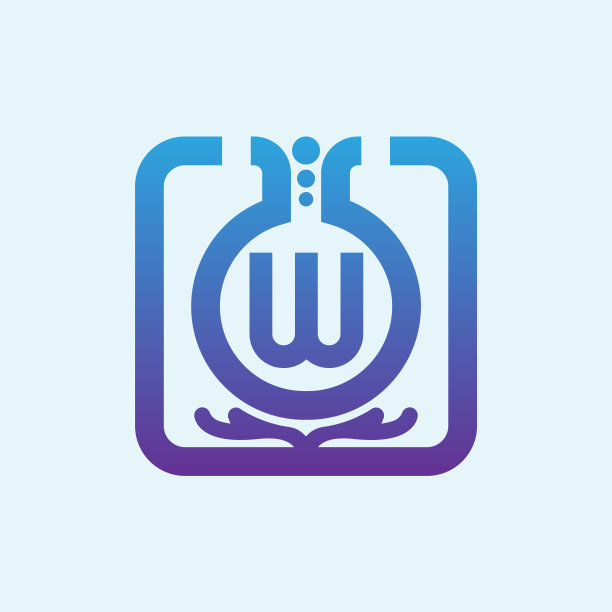 化学初始字母W图标设计图片下载