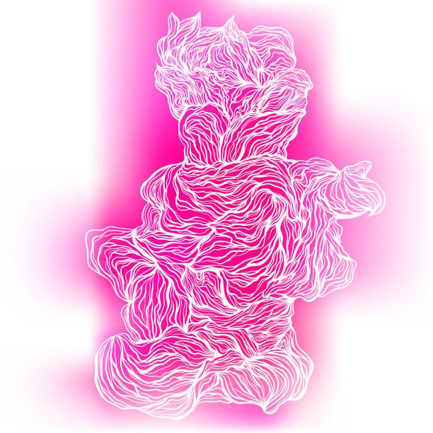 抽象多色手绘波浪纹理，波浪背景。矢量插图。图片下载