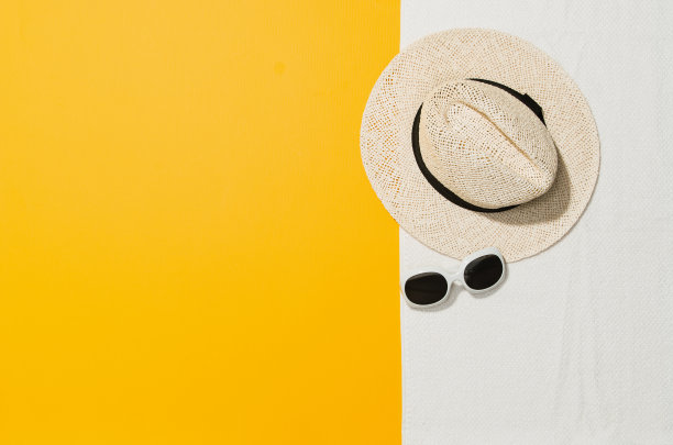 俯视图的夏季海滩图形上有力的粉彩背景图片下载