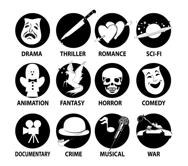 电影类型图标集图片下载