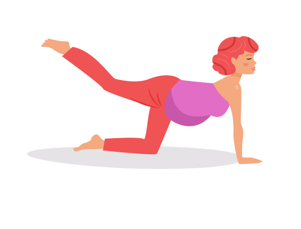 孕妇瑜伽素材图片