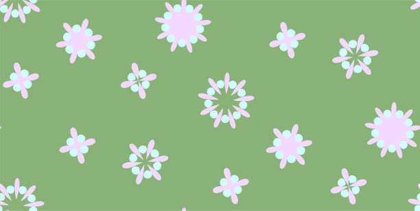 可爱的无缝图案，复古风格。圆形形状，矢量插图。纺织品设计，包装纸。图片下载