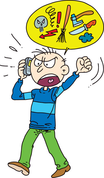 愤怒的男人打电话图片下载