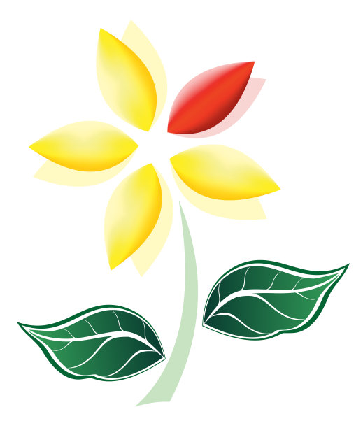 抽象的色彩缤纷的花朵。象征着纯洁，和平，爱和幸福。图片下载