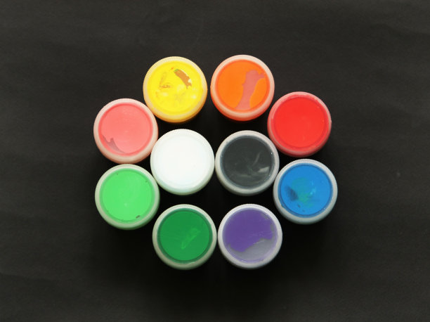 一套彩色颜料图片下载