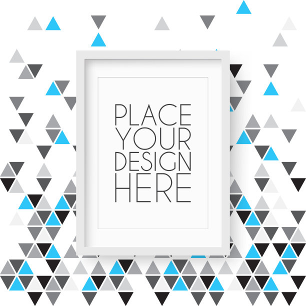 框架孤立的抽象几何背景图片下载