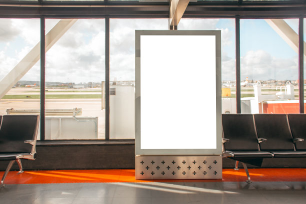 广告牌在机场图片下载