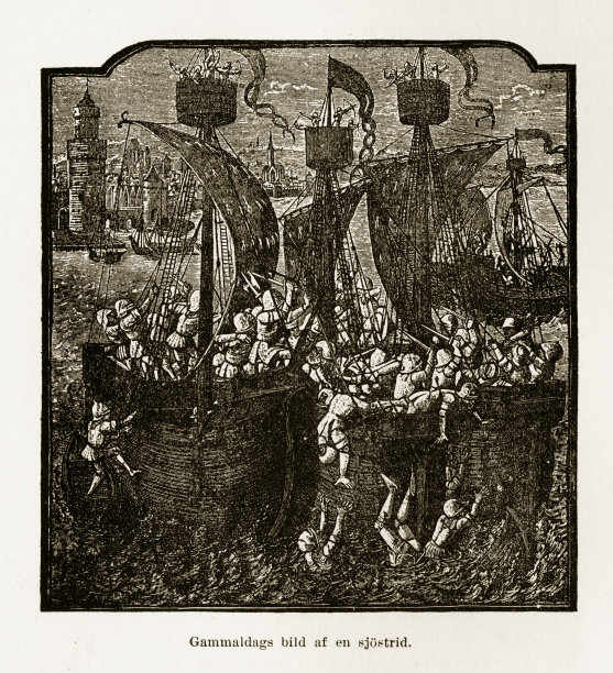 中世纪意大利海战穿戴盔甲雕刻，大约15世纪图片下载