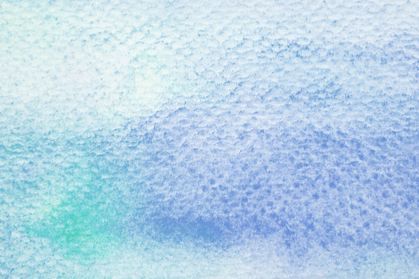 绿色和蓝色，艺术抽象水彩画纹理设计在白纸背景图片下载