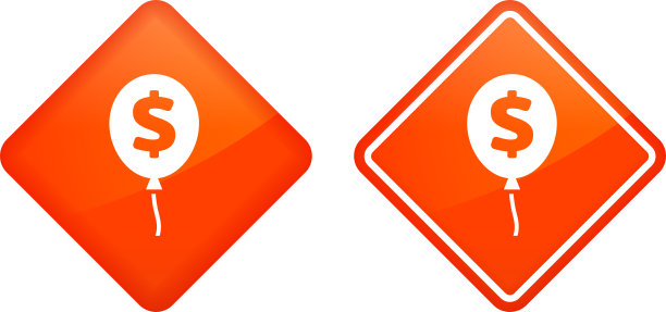 有美元符号的气球。图片下载