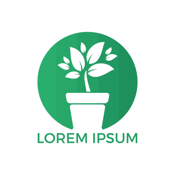 花盆和植物载体设计。图片下载