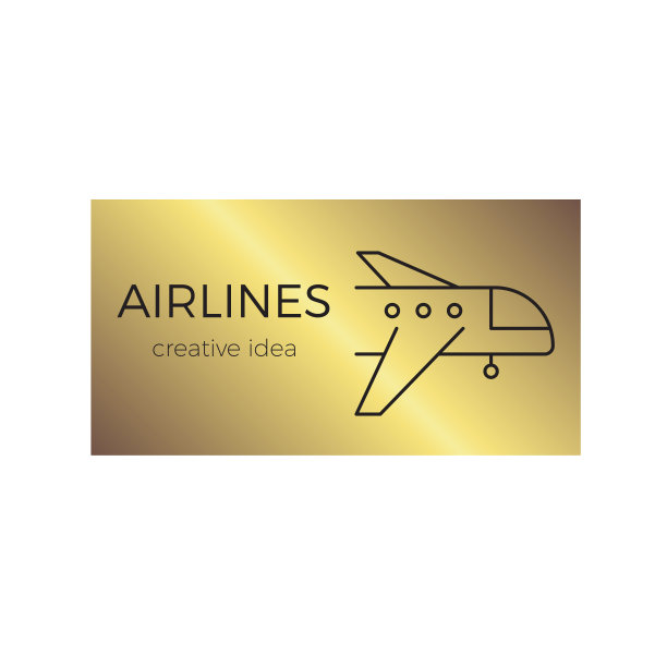 航空公司线模板图片下载