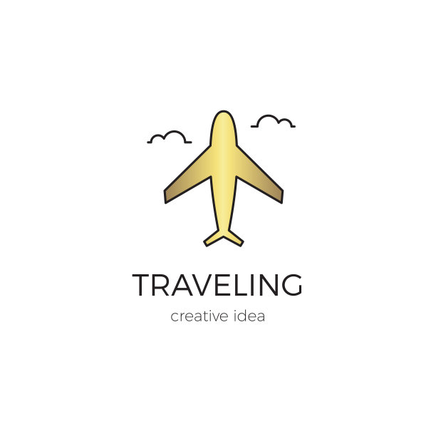 航空公司线模板图片下载