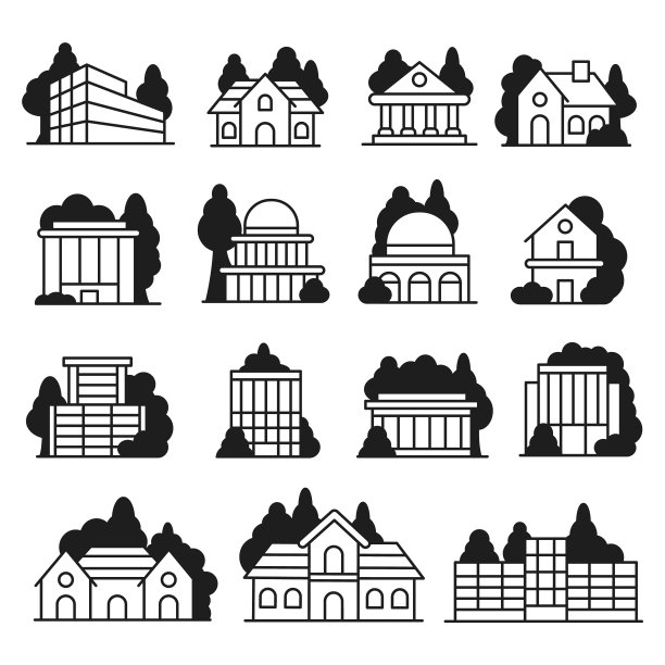 建筑图标设置图片下载