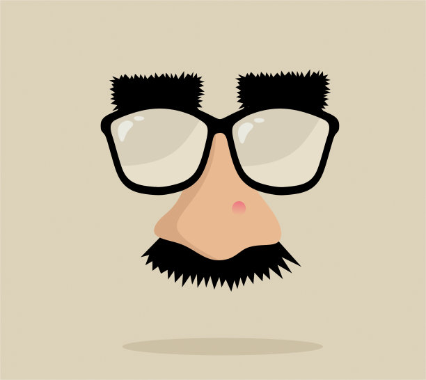 有趣的面具插图图片下载