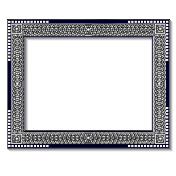 框架银色与阴影图片下载