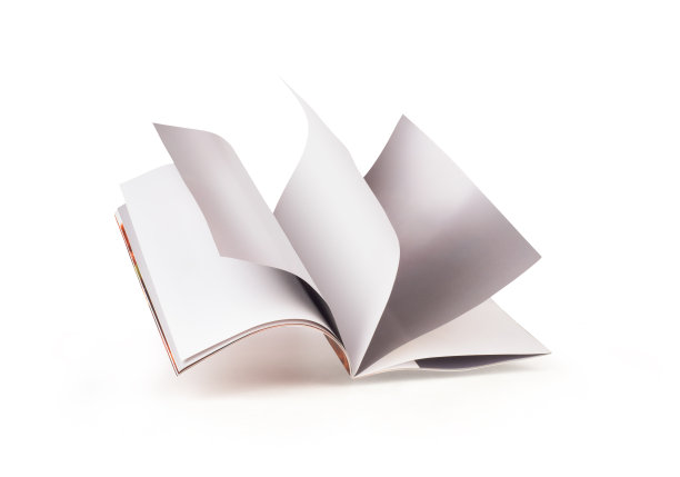 杂志孤立的白色背景图片下载