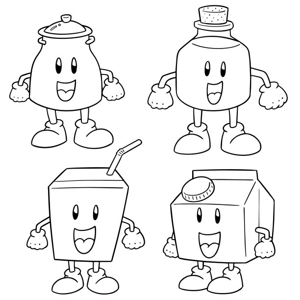 牛奶产品卡通图片下载