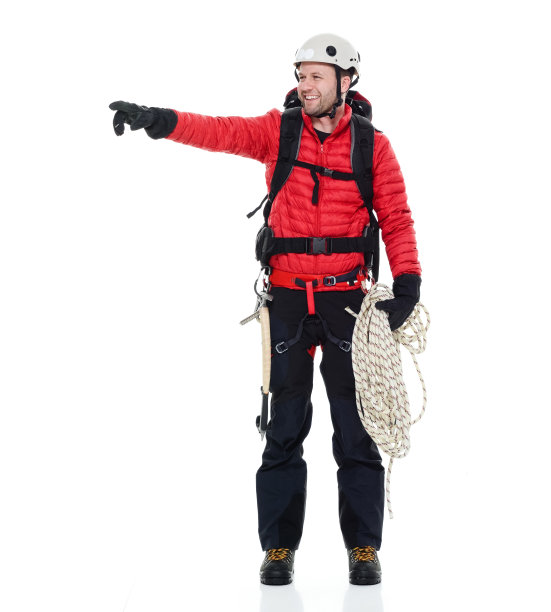 雄性冰攀登者指向图片下载