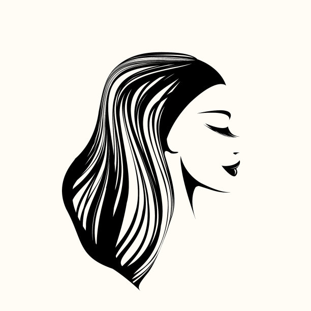 美丽的女人，长发，优雅的妆容，戴着头巾。图片下载