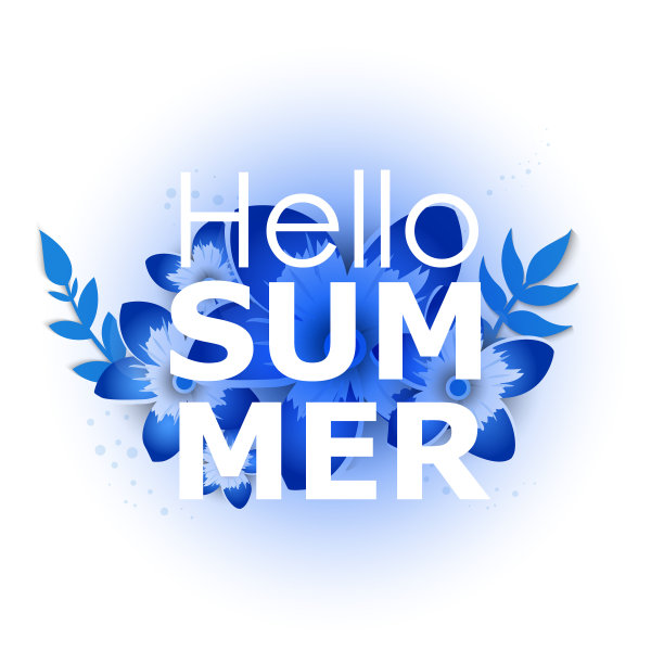 明亮的夏日海报素材图片