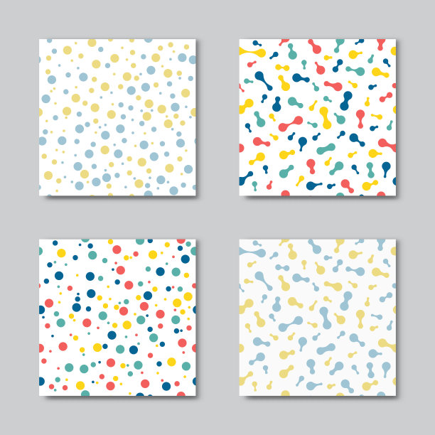 一组无缝抽象背景。图片下载