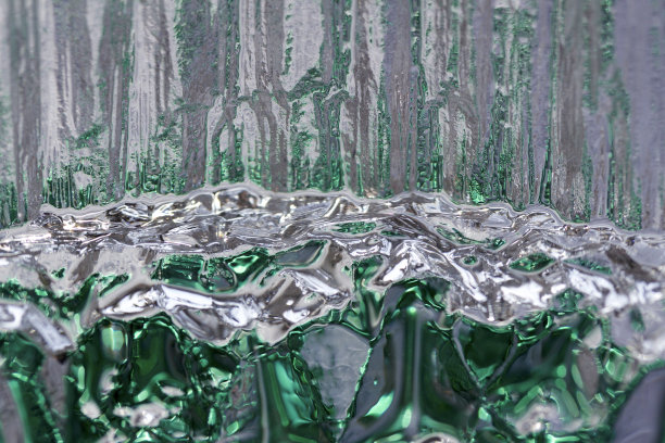 宏观抽象的纹理水晶玻璃反射颜色图片下载