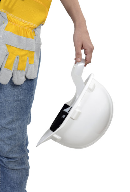 建筑工人拿着安全帽图片下载