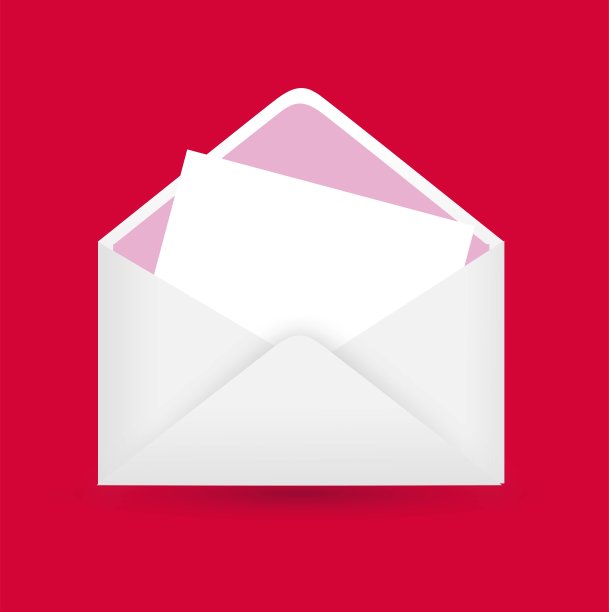 信封和字母矢量插图图片下载