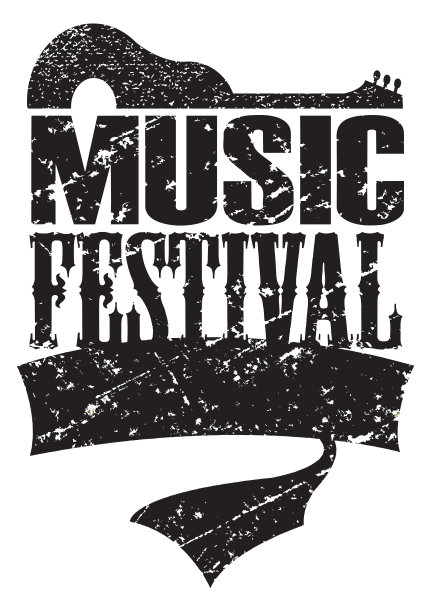 音乐节海报横幅图形-打字图片下载