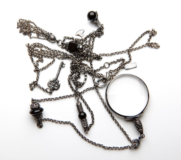 银色的链图片下载